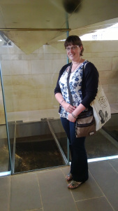 A very excited me, by a certain excavated parking space...